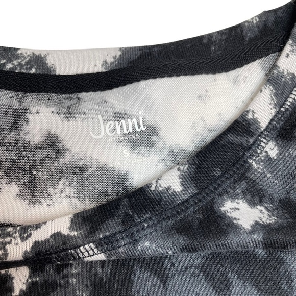 Jenni Super Soft Sleep Shirt White Black Grey Small New - Picture 4 of 7
